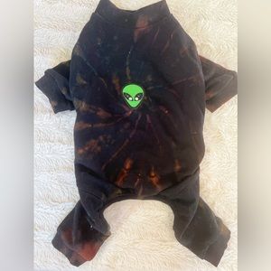 Rhinestone Alien Tie Dye Onesie